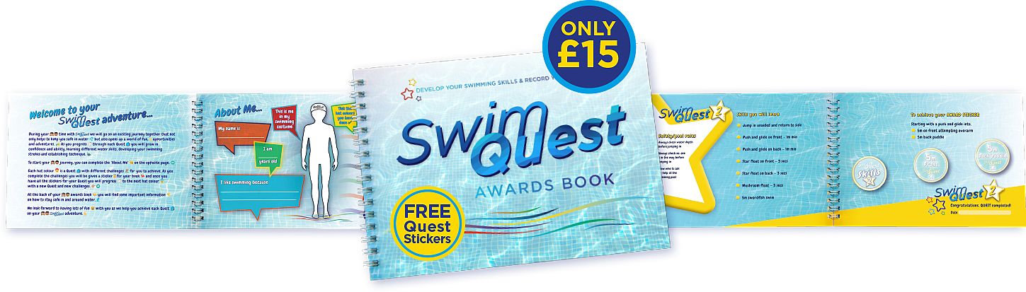 Swim Quest awards book, £12